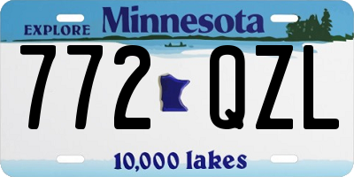 MN license plate 772QZL