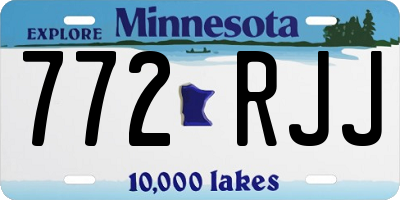 MN license plate 772RJJ