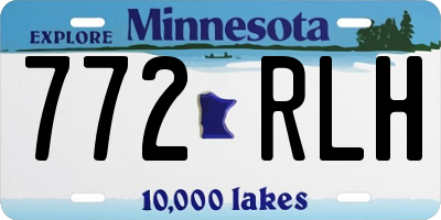 MN license plate 772RLH