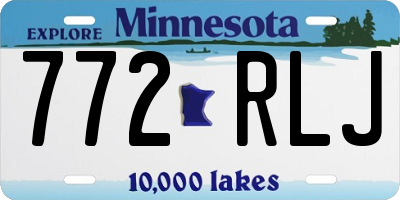 MN license plate 772RLJ
