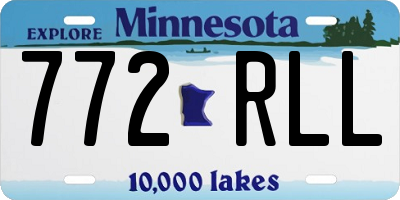 MN license plate 772RLL