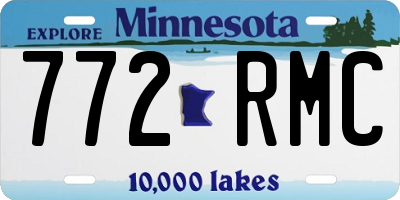MN license plate 772RMC