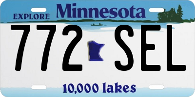 MN license plate 772SEL