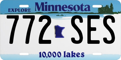 MN license plate 772SES