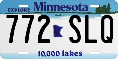 MN license plate 772SLQ