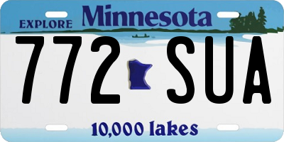 MN license plate 772SUA