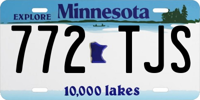 MN license plate 772TJS