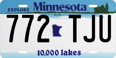 MN license plate 772TJU