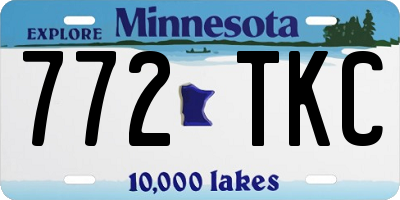 MN license plate 772TKC