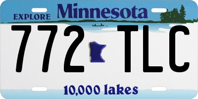 MN license plate 772TLC