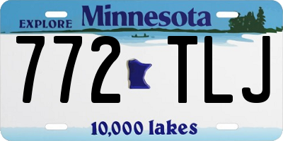 MN license plate 772TLJ