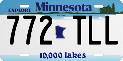 MN license plate 772TLL