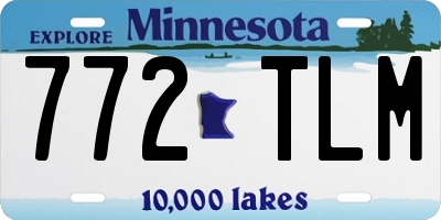 MN license plate 772TLM