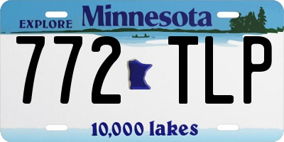 MN license plate 772TLP