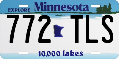 MN license plate 772TLS