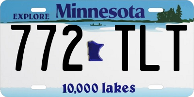 MN license plate 772TLT