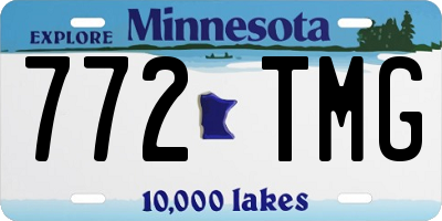 MN license plate 772TMG