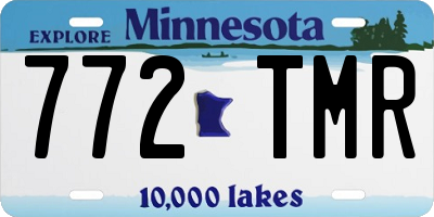 MN license plate 772TMR