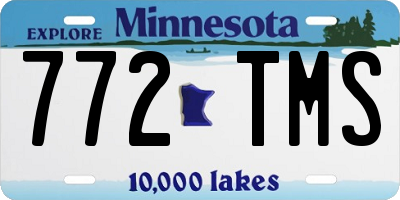 MN license plate 772TMS