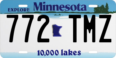 MN license plate 772TMZ