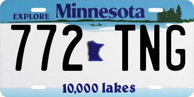 MN license plate 772TNG