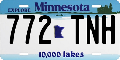 MN license plate 772TNH