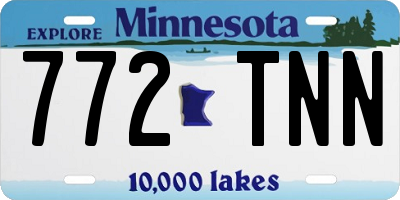 MN license plate 772TNN