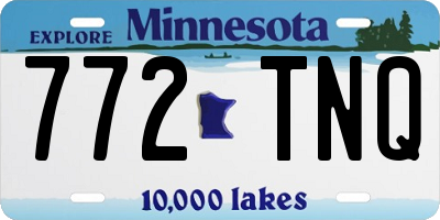 MN license plate 772TNQ