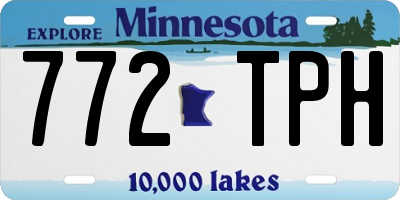 MN license plate 772TPH