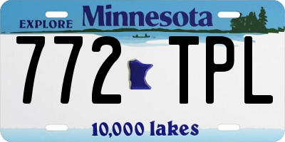 MN license plate 772TPL
