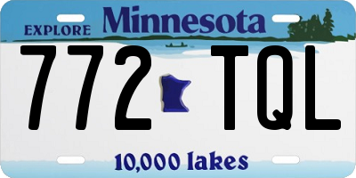 MN license plate 772TQL