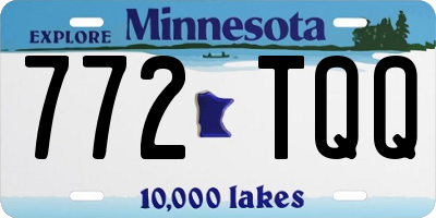 MN license plate 772TQQ