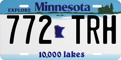 MN license plate 772TRH
