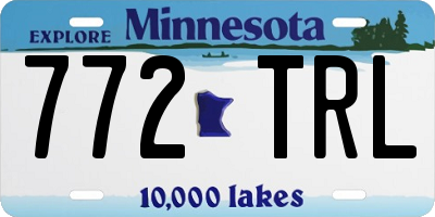 MN license plate 772TRL