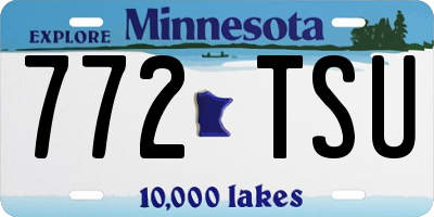 MN license plate 772TSU