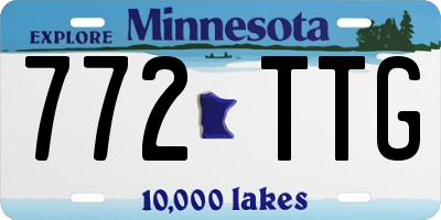 MN license plate 772TTG