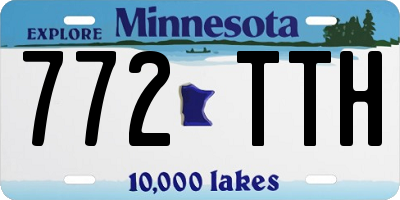 MN license plate 772TTH