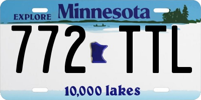 MN license plate 772TTL