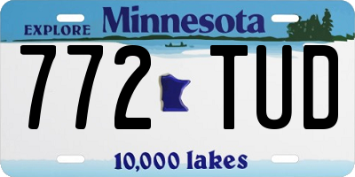 MN license plate 772TUD