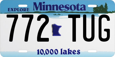 MN license plate 772TUG