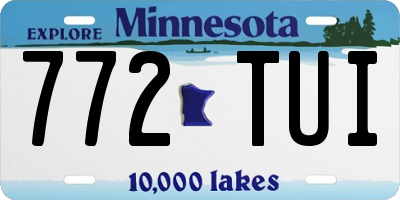MN license plate 772TUI