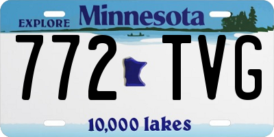 MN license plate 772TVG