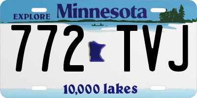 MN license plate 772TVJ