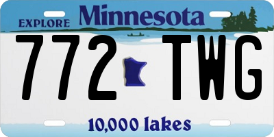 MN license plate 772TWG