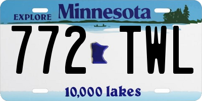 MN license plate 772TWL