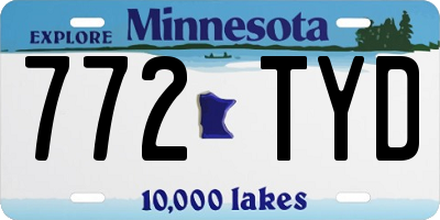 MN license plate 772TYD