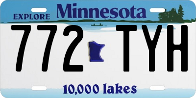 MN license plate 772TYH