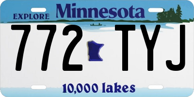 MN license plate 772TYJ