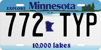 MN license plate 772TYP