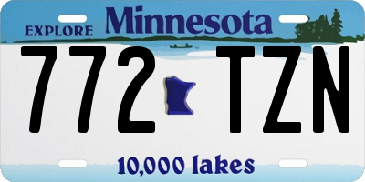 MN license plate 772TZN